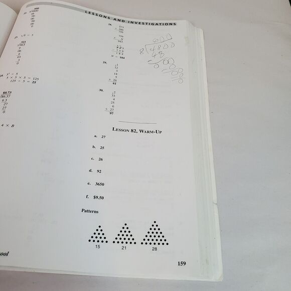 Saxon Math Homeschool 5 / 4: Solutions Manual - Paperback - ACCEPTABLE - Picture 12 of 16